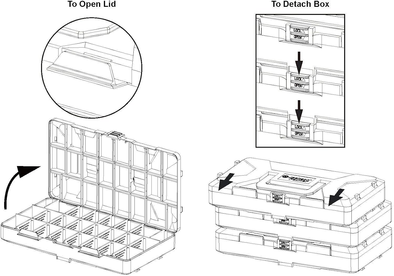 Jackson Palmer 2200 Piece Hardware Assortment Kit with Screws, Nuts, Bolts & Washers (3 Trays)… - Image 8